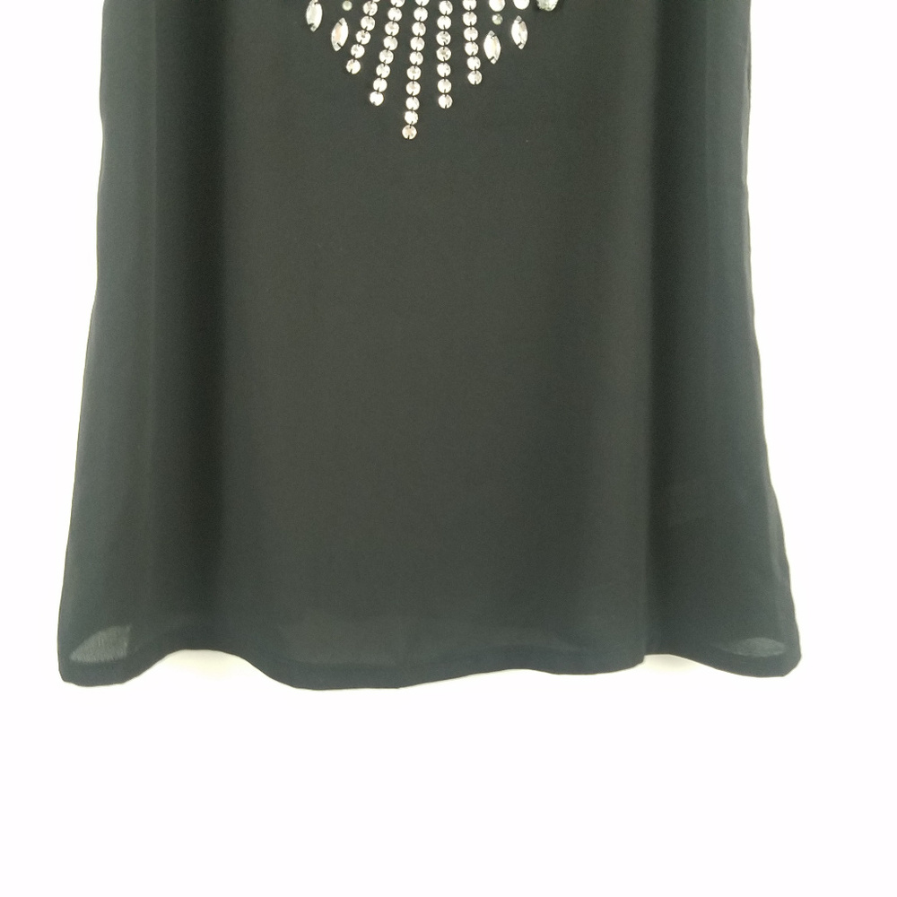 Express Black Rhinestone Tank Top_3